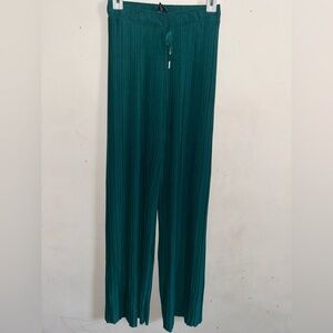 Women’s Pleated Wide Leg Palazzo Pants with Drawstring